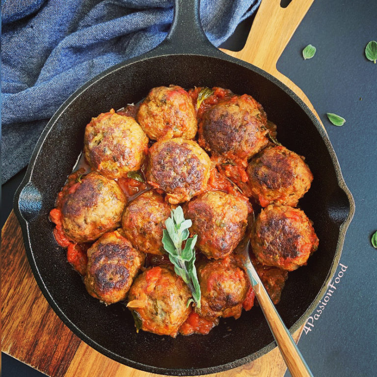 Ricotta and oregano meatballs by Ottolenghi 4passionfood English