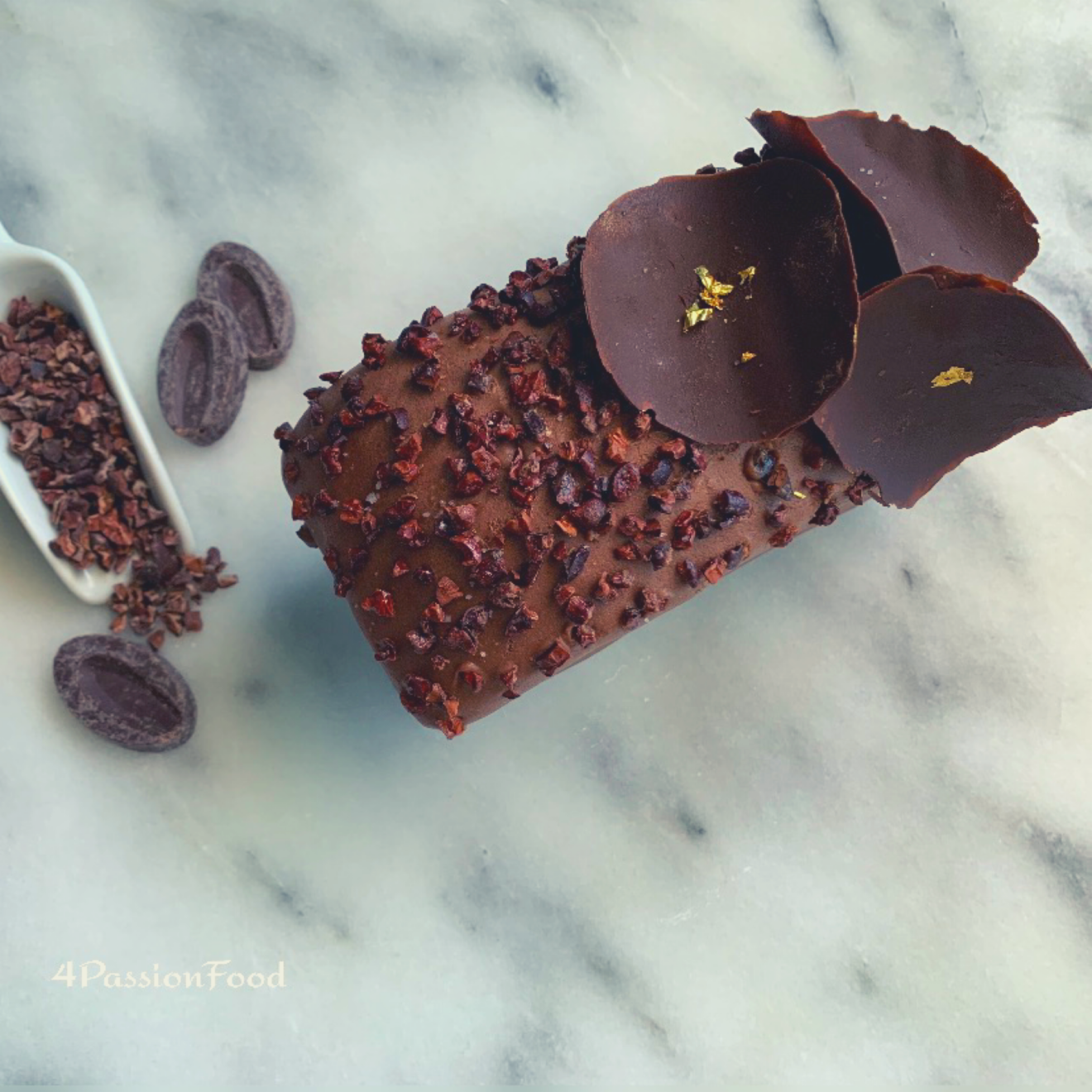 Chocolate cake with fleur de sel by Christophe Michalak 4passionfood