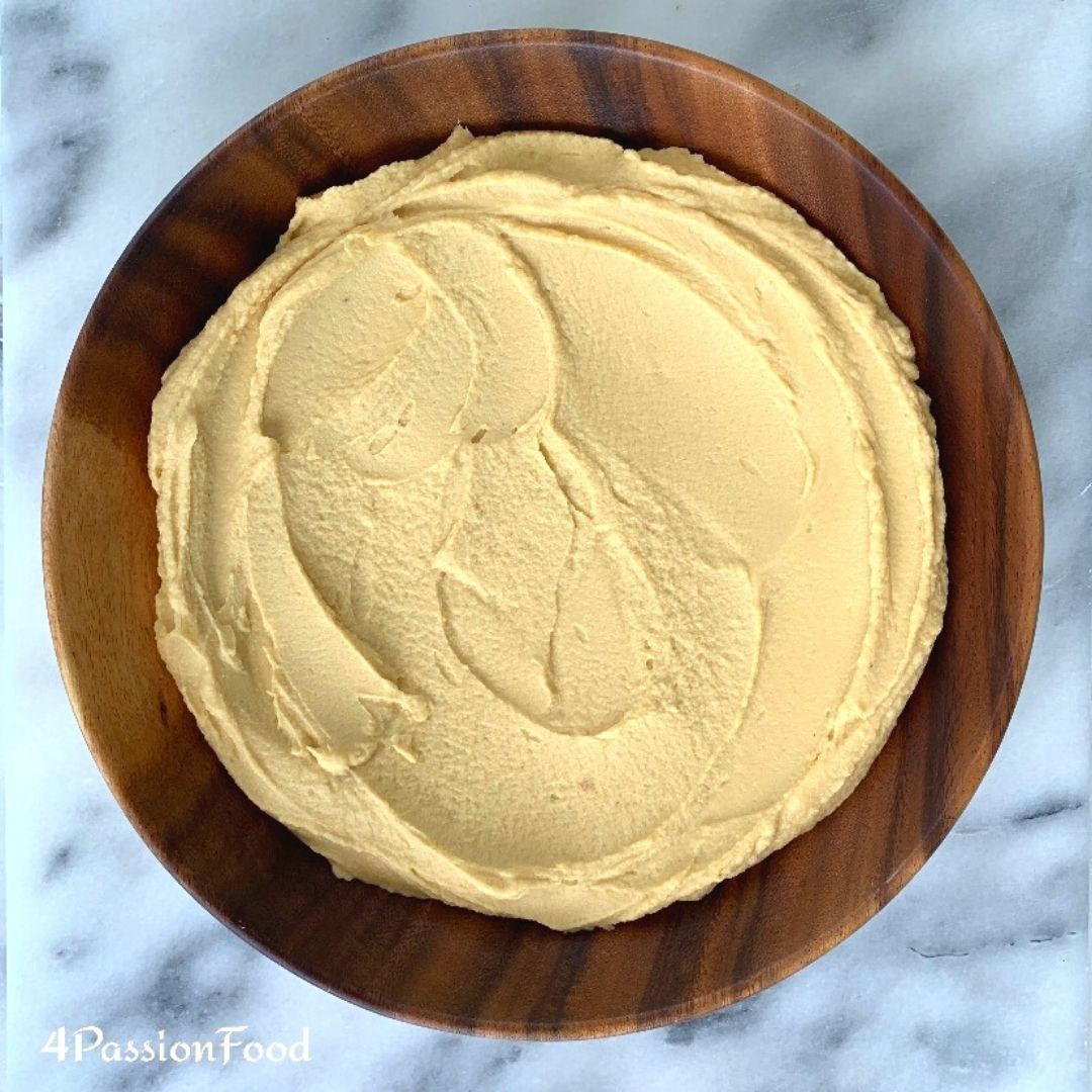 Confit garlic hummus with grilled mushrooms Ottolenghi 4passionfood