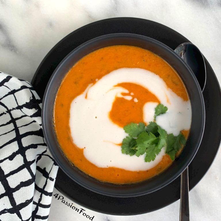 Curried lentil, tomato and coconut soup Ottolenghi 4passionfood