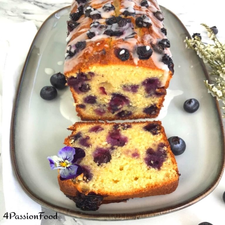 Blueberry, almond & lemon cake Ottolenghi 4passionfood English