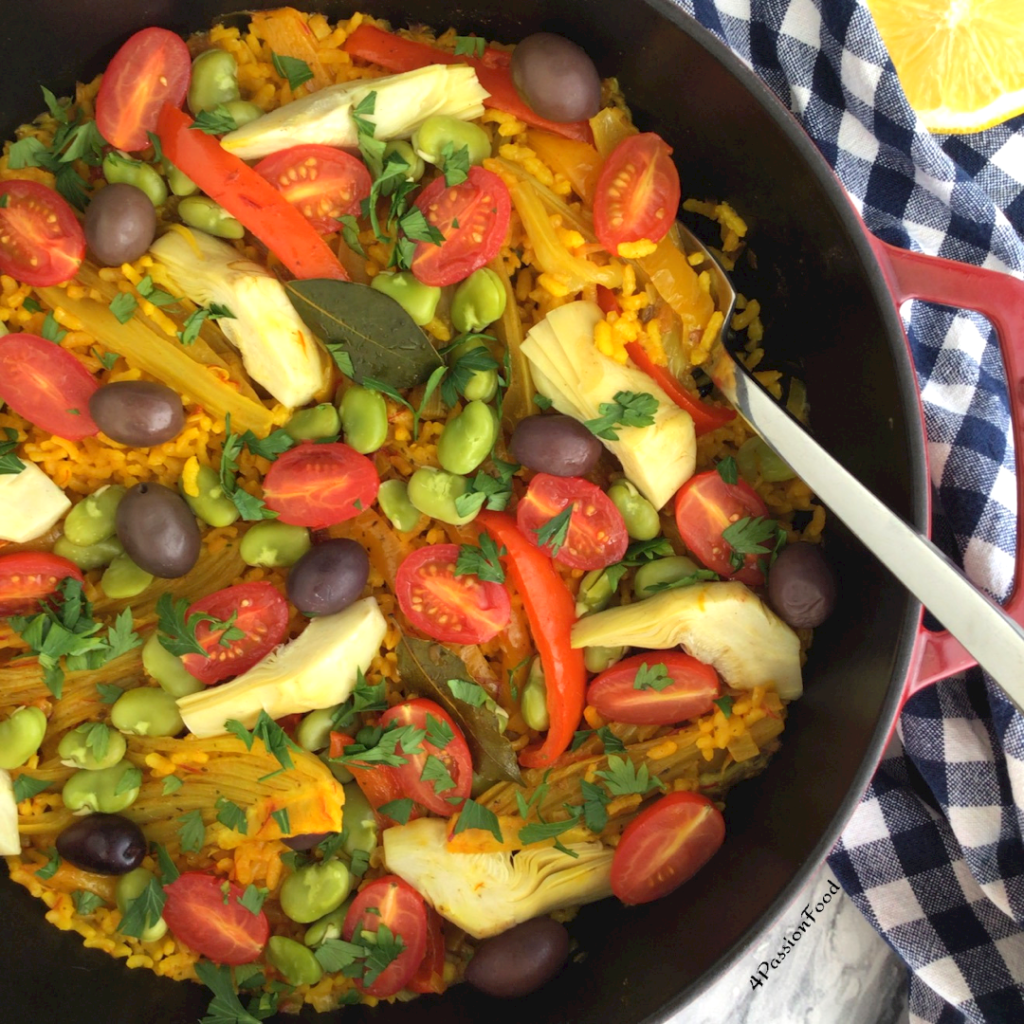 Multi vegetable paella - Ottolenghi - 4passionfood - English-image