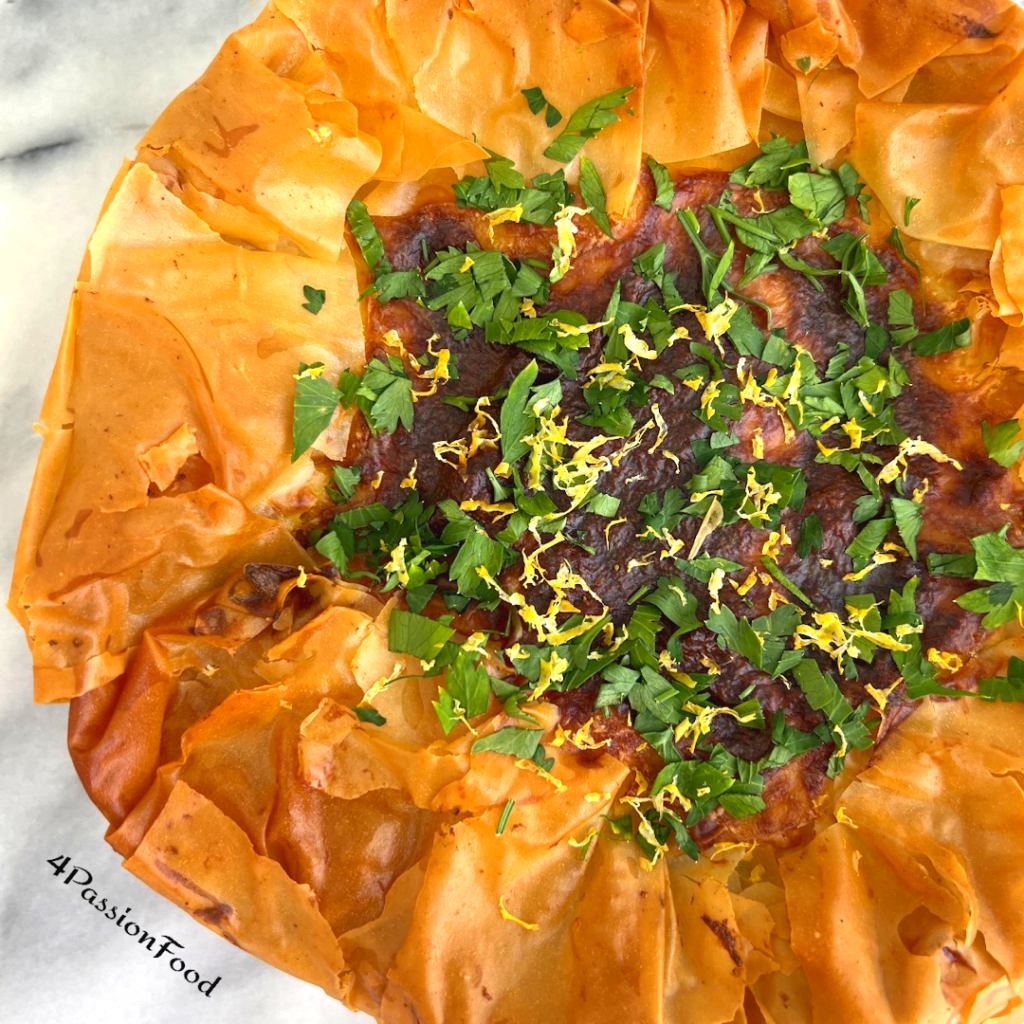 Curried cauliflower cheese pie Ottolenghi 4passionfood English