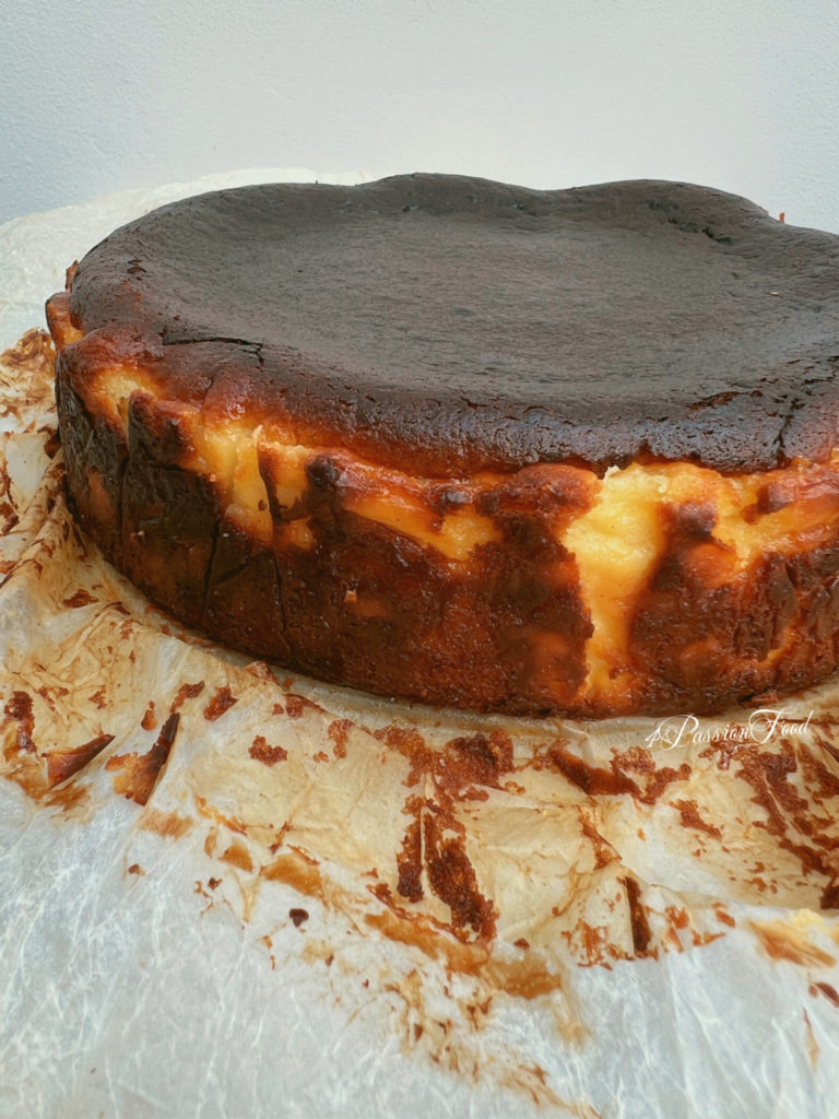 Basque Cheesecake or “Tarta de queso”. - 4passionfood - English