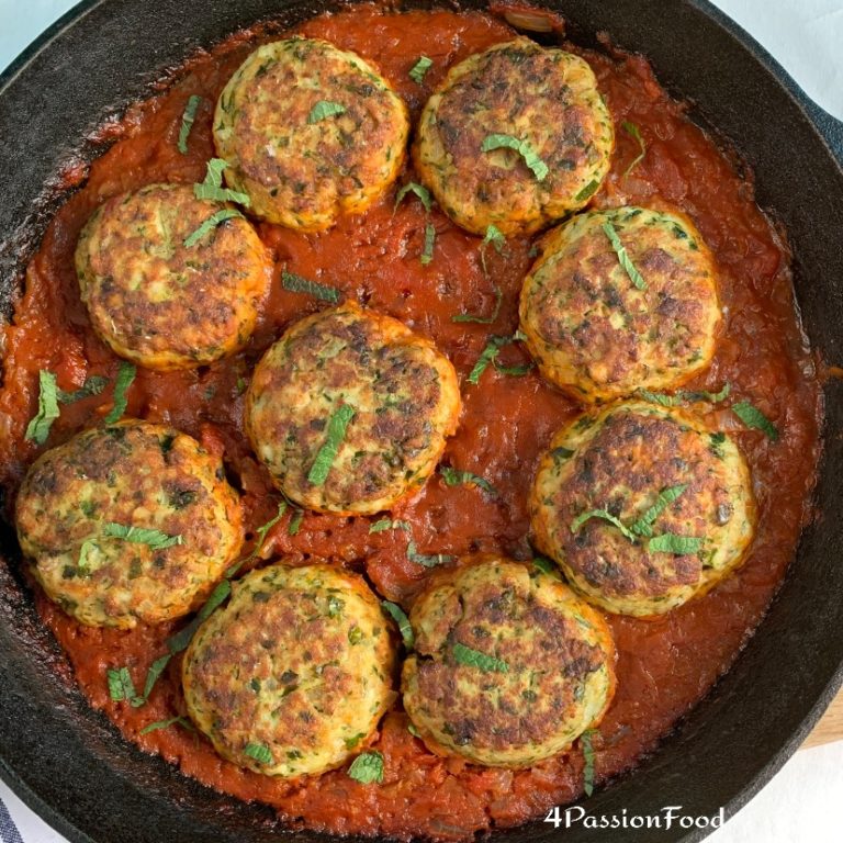 Croquettes de cabillaud à la sauce tomate Ottolenghi & Sami Tamimi « Jérusalem ». 4passionfood